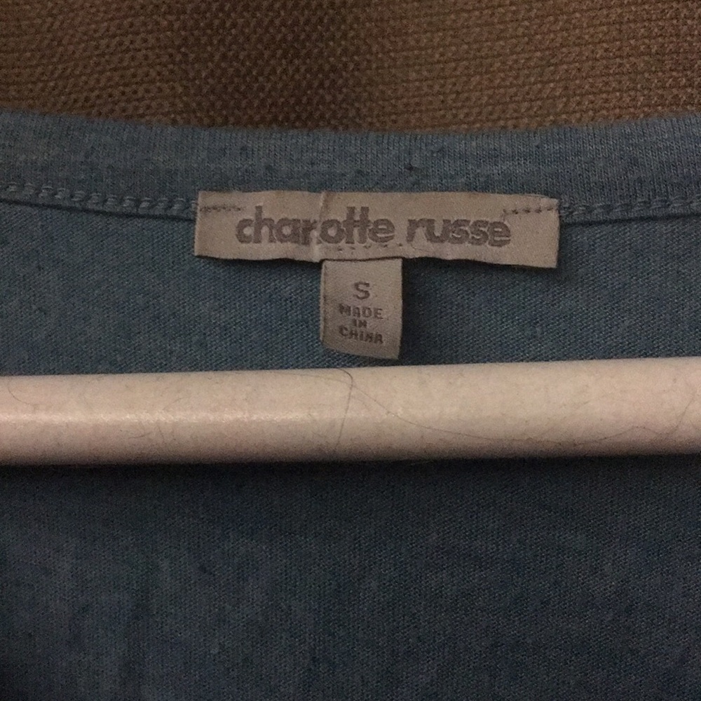 Blue Tank With Pretty Stitching - Picture 3 of 4